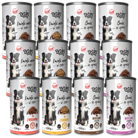 KARMA DLA PSA – MOKRA KARMA MIX SMAKÓW KAWAŁKI MIĘSNE 12x1250g | TUFTUF