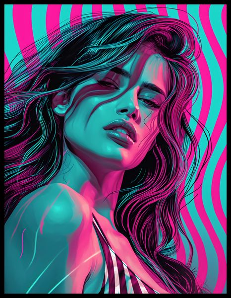 Plakat 50x65cm Neonowy Wzrok zdjęcie 2