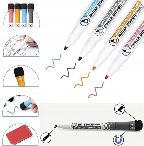 PLANER TABLICA NA LODÓWKĘ MAGNETYCZNA ORGANIZER NOTATNIK 4xPISAKI na Arena.pl