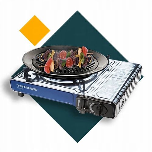 Kuchenka turystyczna gazowa Tiross srebrna TS-266 na Arena.pl