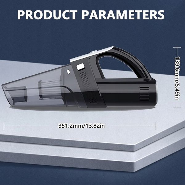 Odkurzacz ręczny TECKZOON, czarny, 8000PA, 6000mAh zdjęcie 3