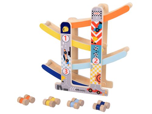 DREWNIANY TOR SAMOCHODOWY ZJEŻDŻALNIA DLA AUTEK na Arena.pl