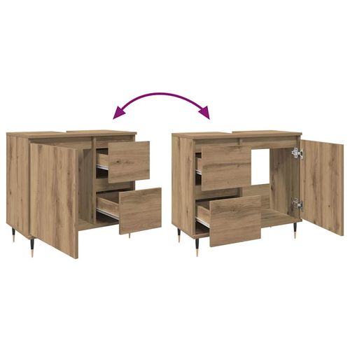 Szafka łazienkowa, dąb artisan, 65x33x60 cm na Arena.pl