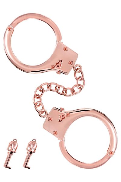 Menottes Pour Poignets En Métal Or Rose zdjęcie 1