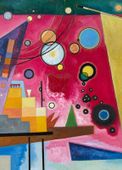 Plakat 13x18cm Heavy Red, Wassily Kandinsky Vintage do Salonu