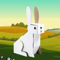 Kartoniaki Zestaw zwierzaków z tektury FARMA