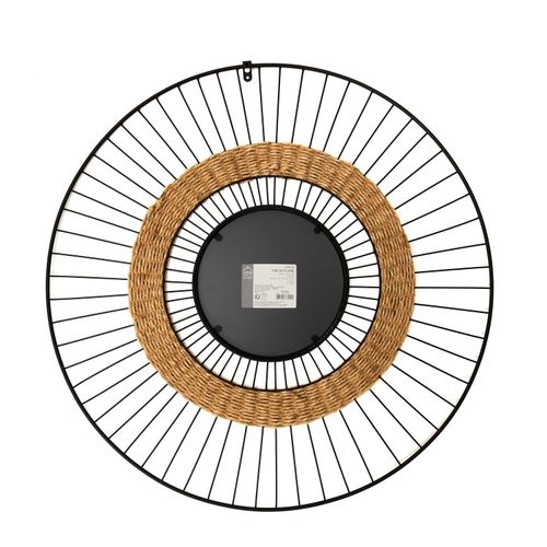 Lustro Miremba czarne/ naturalne okrągłe na Arena.pl