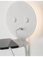 Metalowa lampa ścienna Acacias ruchoma tuba LED 9W biała