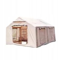 DUŻY NAMIOT KEMPINGOWY POMPOWANY 8-osób FESTIWALOWY +DASZEK 12m2 400x300cm