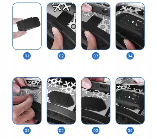 2X INTERKOM MOTOCYKLOWY EJEAS V6 PRO+ NOWA WERSJA 2025 IP67 1200M na Arena.pl