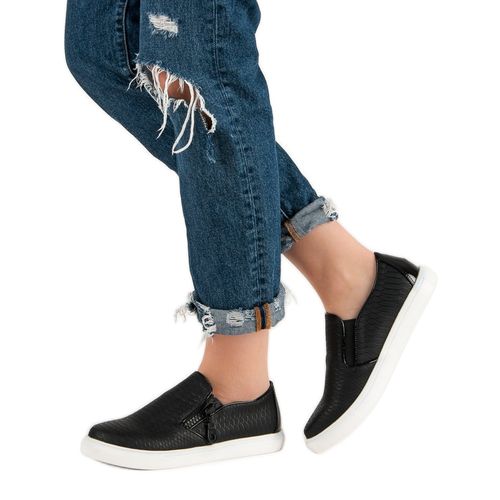 Czarne Trampki Slip On r.40 na Arena.pl