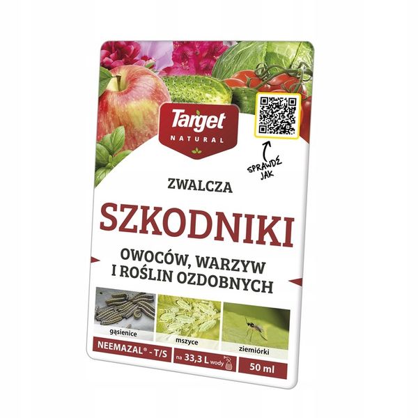 NEEMAZAL ZWALCZA ZIEMIÓRKI SZKODNIKI ROŚLIN OWOCÓW WARZYW 50ML TARGET zdjęcie 1