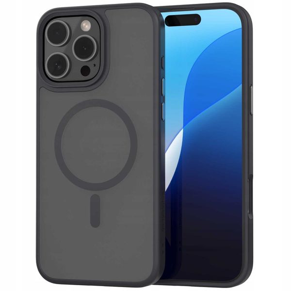 Spacecase Hybrid Mag Iphone 16 Pro Max Black zdjęcie 4