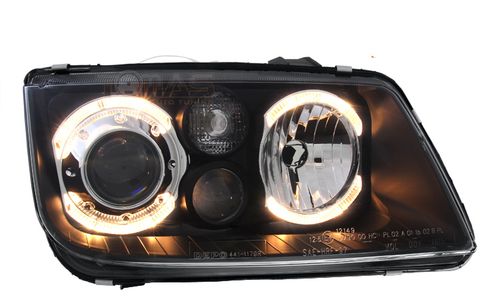 Reflektory lampy przednie ringio chrom VW Bora na Arena.pl