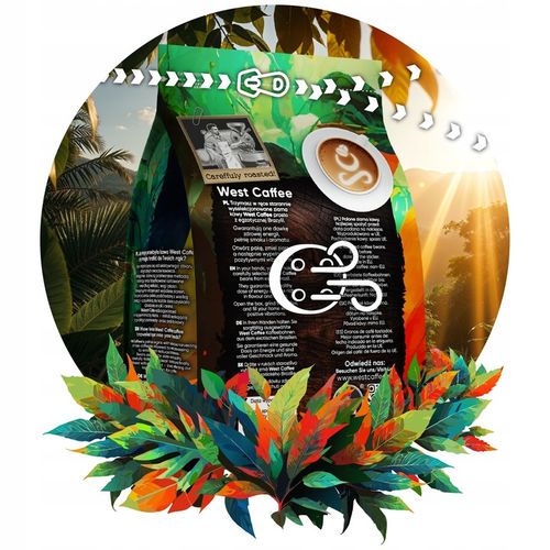 Kawa ziarnista Brazylia 1kg Świeżo Palona - 100% Arabica - Monte Carmelo na Arena.pl