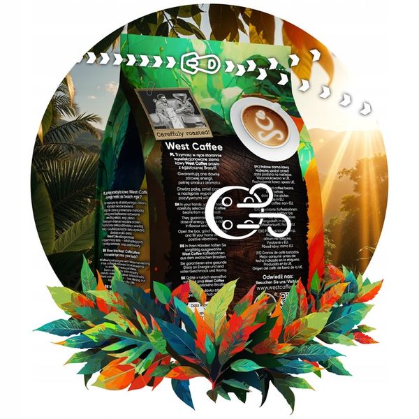 Kawa ziarnista Brazylia 1kg Świeżo Palona - 100% Arabica - Monte Carmelo zdjęcie 10