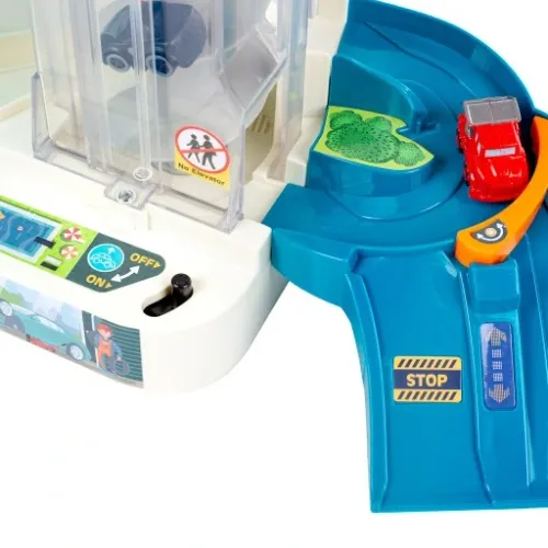 PARKING GARAŻ SAMOCHODOWY Z WINDĄ ZE ŚWIATŁEM I DŹWIĘKIEM AUTA ZAKRĘCONY na Arena.pl