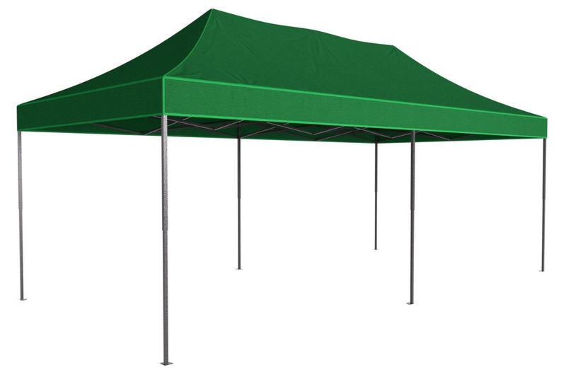 Pawilon handlowy ekspresowy - 3x6 m - 3 ściany - zielony zdjęcie 8