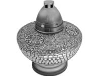 ZNICZ ZNICZE LAMPION NA GRÓB UFO KORAL SREBRO+WKŁADY