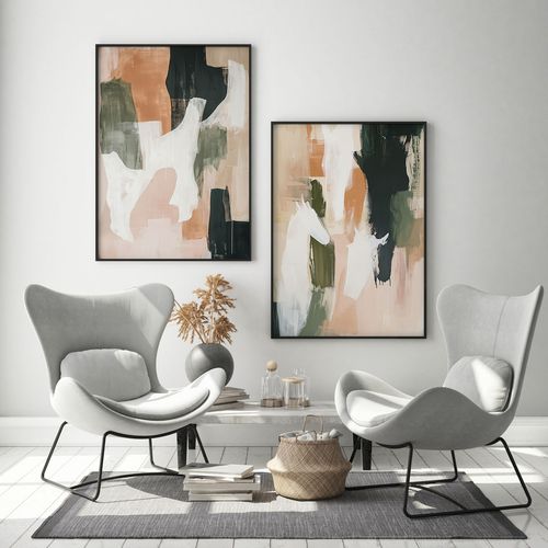 Zestaw dwóch plakatów pastele obrazy 61x91 cm na Arena.pl