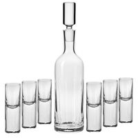 ZESTAW DO WÓDKI SZKLANY KROSNO GOTHIC KIELISZKI KARAFKA 7 EL