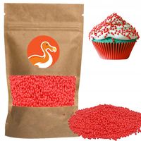 POSYPKA MACZKI CUKROWE CZERWONE DEKORACJA NA TORT URODZINOWY 100G