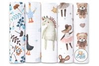 Egakids Pieluszki Tetrowe Kolorowe Bawełna 100% Kpl 5 Szt. 4381