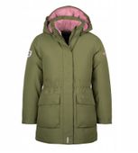 Trollkids Płaszcz puchowy "Alesund" w kolorze khaki rozmiar 128