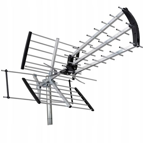 ANTENA KIERUNKOWA DVB-T2 DO TV NAZIEMNEJ MUX8 Filtr LTE HD 4K UHF VHF 120km na Arena.pl