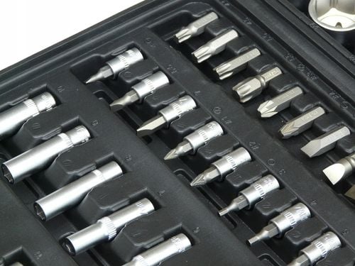 ZESTAW KLUCZY NASADOWYCH KLUCZE NASADOWE TORX 108 SZTUK NASADKI WALIZKA 108 na Arena.pl