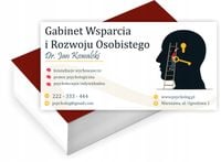 Wizytówki firmowe reklamowe 200szt GABINET WSPARCIA I ROZWOJU OSOBISTEGO
