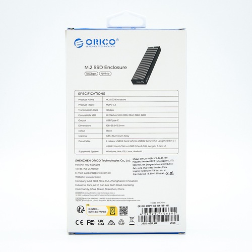 Orico Obudowa na dysk M.2 NVMe SSD 10Gbps USB-C na Arena.pl