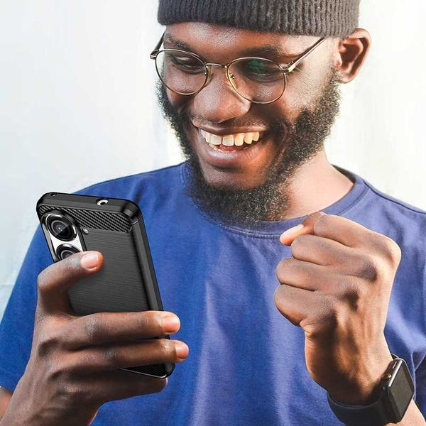 Spacecase Carbon Asus Zenfone 9 / 10 Czarny zdjęcie 3