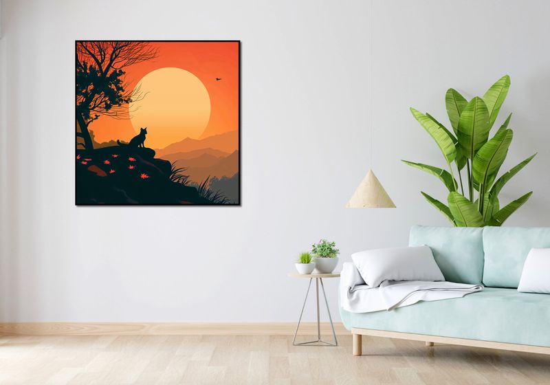 Plakat 100x100cm Kocie Wzgórze zdjęcie 4