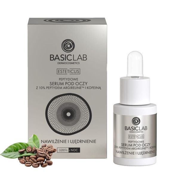 BasicLab Serum peptydowe pod oczy nawilżenie i ujędrnienie 15 ml zdjęcie 1