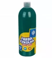 Farba szkolna w butelce, zielona (1000 ml)