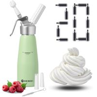 SYFON DO BITEJ ŚMIETANY HENDI 0,5L NOWY KOLOR PASTELOWY ZIELONY + 20 NABOI