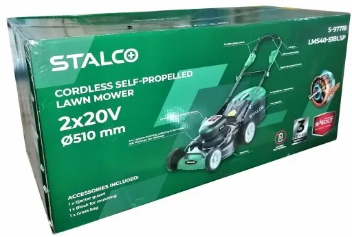 STALCO Kosiarka akumulatorowa z napędem 4x AKU ład zdjęcie 12