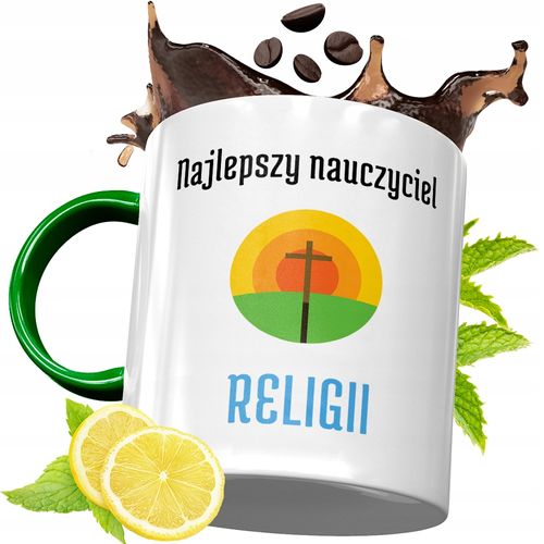 Kubek Zielony Dla Nauczyciela Na Dzień Nauczyciela Z Nadrukiem Ze Zdjęciem na Arena.pl