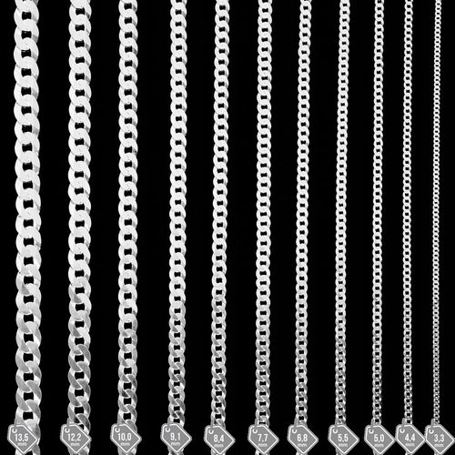 BRANSOLETKA PANCERKA 20cm 10 mm SREBRO 925 na Arena.pl