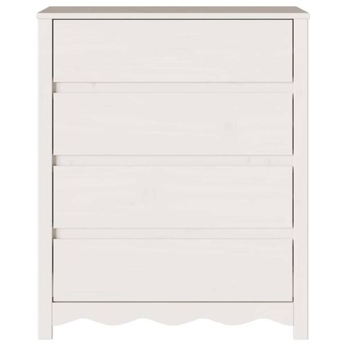 Komoda z szufladami z szufladą Drammen Biały 76.5 x 40 x 91 cm na Arena.pl