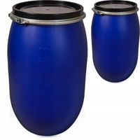 NOWA BECZKA PLASTIKOWA 150L DO KISZENIA KAPUSTY NA WODĘ Z OBEJMĄ