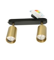 Lampa listwa kinkiet EYE SPOT II złota ścienno - sufitowa