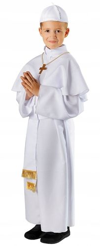 Kostium Strój PAPIEŻ Ksiądz Zakonnik 6-8 lat Bal Wszystkich Świętych na Arena.pl