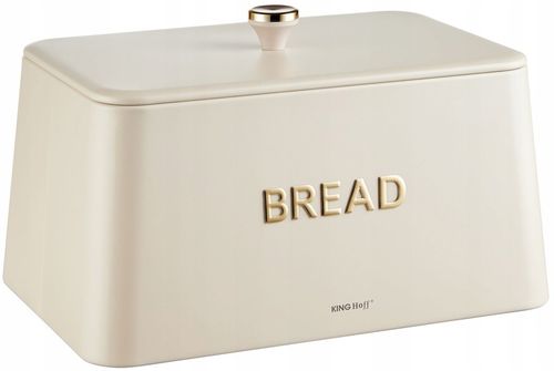 Chlebak KING Hoff KH-1950 kremowy metalowy elegancki design Pieczywo na Arena.pl