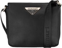 Torebka Damska CZARNA LISTONOSZKA MONNARI Klasyczna Regulowany Pasek