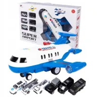 Samolot rozkładany policja policyjny auto dźwig