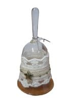 dzwonek szklany z koronką  JYJ147