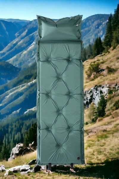 MATA SAMOPOMPUJĄCA Z PODUSZKĄ SPORTVIDA MATERAC KARIMATA TURYSTYCZNA zdjęcie 16