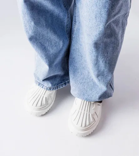 Biało-czarne sneakersy na platformie Binet 39 na Arena.pl